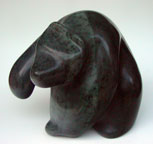 "Fishing Bear" - Brazilian Soapstone